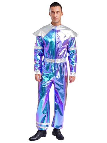 Mono de astronauta para adultos con traje de jazz y hip-hop masculino para fiestas