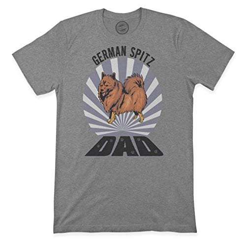 Graphic Novelty Premium T Shirts Dad German Spitz Dog Funny Pets Top Tee Dark Gray X Large