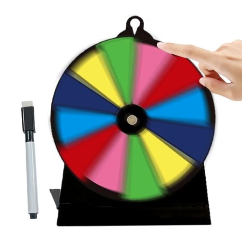 GjnjfdF Ruleta Giratoria De Premios | Rueda Giratoria De La con Soporte - Plataforma Reutilizable para Eventos Ferias Recaudación Fiestas Supermercados