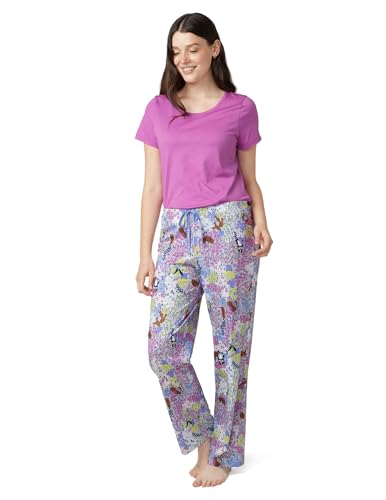Image of HUE Women's Sleep and Lounge Pajama Separates, Late Summer & Fall Collection, Skyway Garden - Sleep Pant, Small