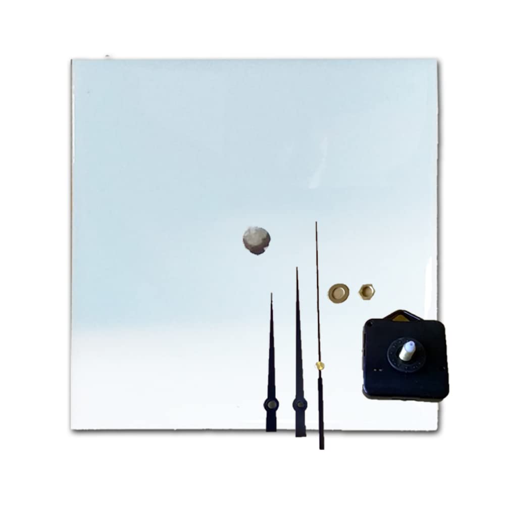 Napolamp Kit Orologio per Sublimazione Composto da 40 mattonelle forate cm 20x20 da 40 meccanismi a Movimento Continuo e da 120 lancette in plastica.