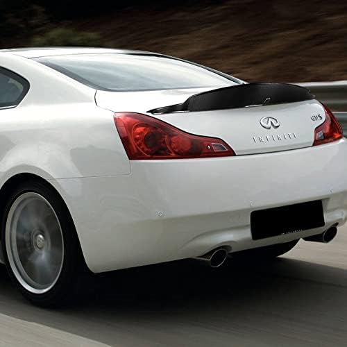 Miniatura 5 de DriftX Performance Kit de cuerpo de alerón trasero para maletero compatible con Infiniti G37 2DRCoupe 2008-2013, 100% fibra de carbono real, tapa de