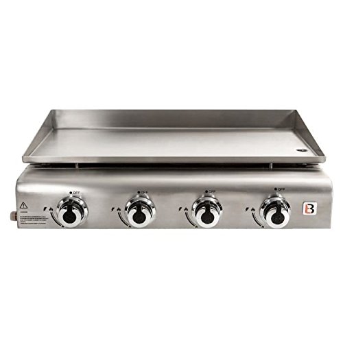 BRASERO Plancha DELICIA 4 feux a poser en inox