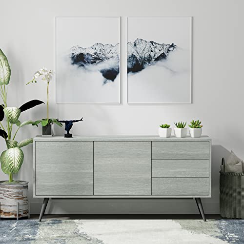 Glenwillow Home Atlas 59" Mid-Century Modern Buffet/Sideboard/Tv Console #TOP17