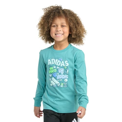 adidas Boys' Long Sleeve Expression Tee