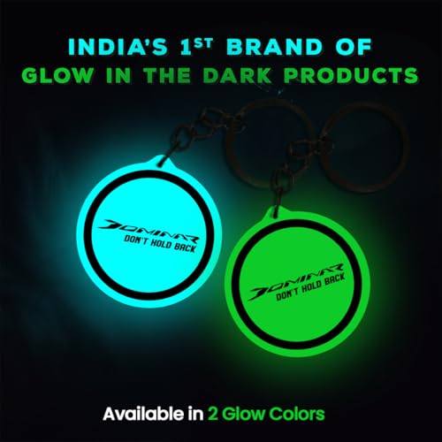 Image of Mi Glow Store Glow in Dark Keychain for Bike Men | Gift for Man | Bike Accessories | Charges in Light Glows in Dark | Key chain for Bike