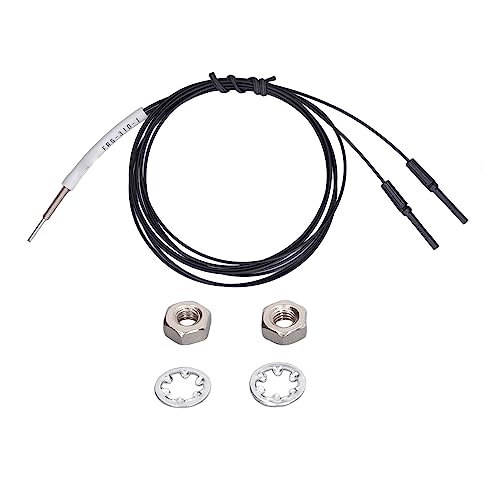 Cloimei Fiber Optic Sensor Optical Fiber Diffuse Reflection Digital Probe Cable High Precision Slim Soft Industrial Automation Robotics Component 1.2mm Diameter 1 Meter Length