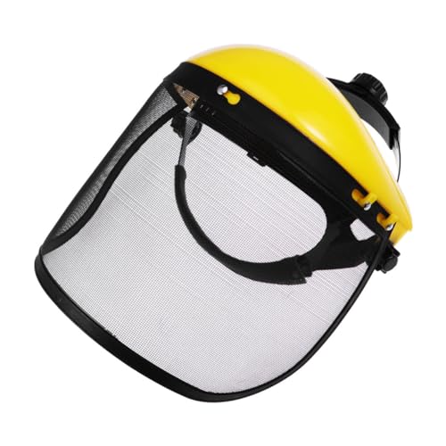 Housoutil Visière Faciale en Maille Respirante pour Jardinage avec Harnais Réglable – Équipement De Sécurité pour Tondeuse à Gazon Et Débroussailleuse – Protection Polyvalente Visage Et Yeux –
