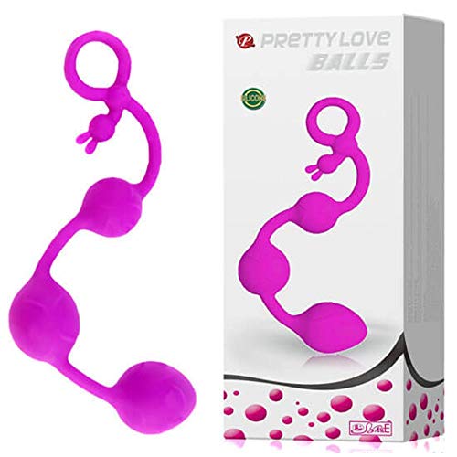 Plug Em Soft Touch Com 3 Esferas Em Tamanhos Gradativos à Prova D'água 25,5 Cm Love Balls