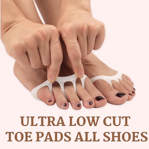 3 Pairs Ball of Foot Cushion Socks,Women's Toe Cover with Padding Toe Topper Liner Socks Non-Skid Bottom3