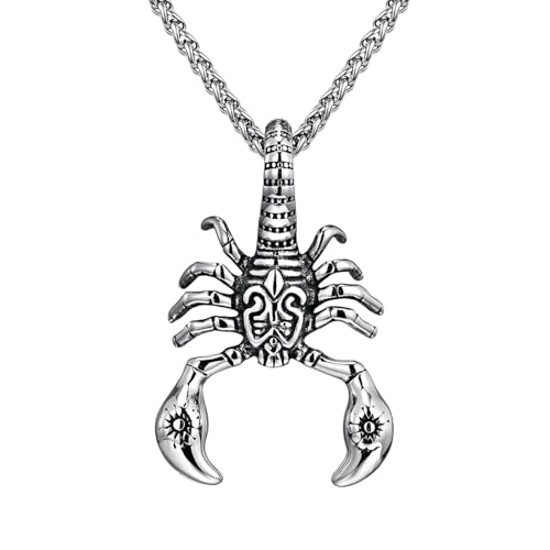 Collier scorpion homme biker cadeau idéal pour anniversaire punk