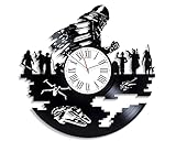 La cara del reloj es una pegatina brillante de alta calidad, el patrón está lleno de toque, y agrega una atmósfera artística y romántica a su hogar.