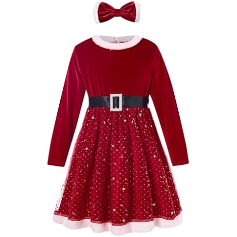RAISEVERN Baby Girl Christmas Dress Set Cover