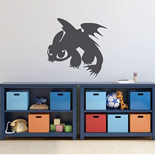 Vinilo decorativo personalizado dragón sin dientes miniatura 5