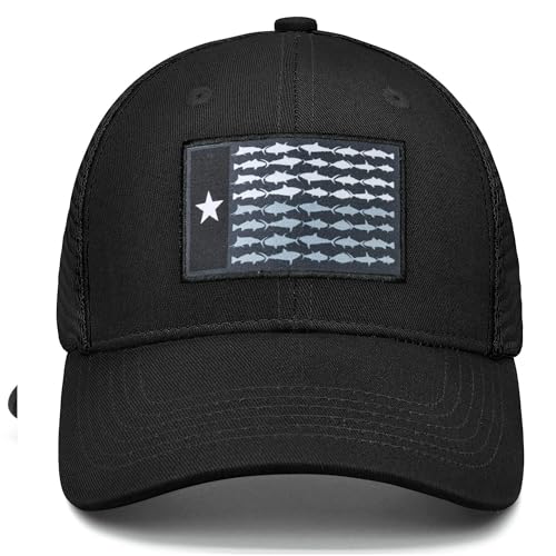 Image of Adjustable State Flag Trucker Hat Mesh Baseball Cap with Embroidered Patch for Men Women