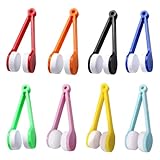 8 Piezas Mini Gafas Limpiador Cepillo, Cepillo de Limpieza para Gafas de Sol Cepillos Limpiadores Gafas Herramienta Limpia Gafas Cepillo De Limpieza De Lentes Portátil De Microfibra,Reutilizables