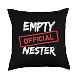 Parents Gon' Wild T-Shirts Official Funny Empty Nester Gift Idea Throw Pillow, 18x18, Multicolor