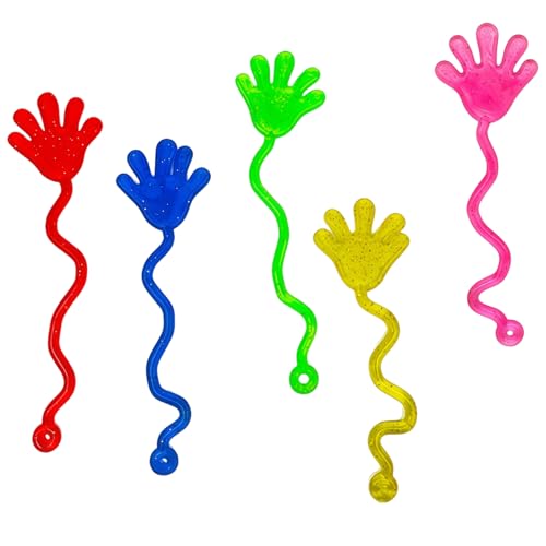 Fun Sticky Hands QIANSSE Stretchy Toys Set Stress Relief Stretchy Hand Toys for Teens (14+) Perfect as Party Favors and Interactive Games