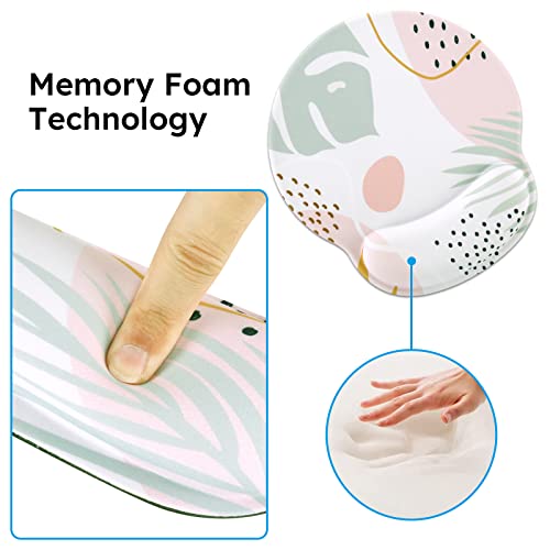 Icasso Desk Mat, Gaming Mouse Pad Wrist Support Set,4In1 Xxl Large Mousepad + Keyboard Wrist Rest+Mouse Wrist Rest+Coaster Set With Ergonomic Design For Home Office Table Computer-Morandi #TOP7