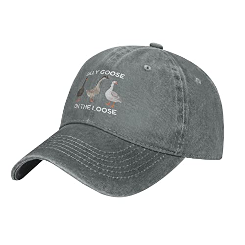 Image of Funny Silly Goose Hat Silly Goosee On The Loose Hat for Women Dad Hats Funny Hats