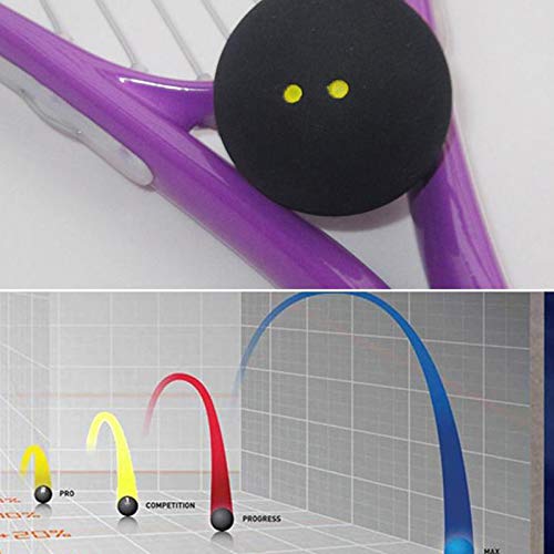 Bestlymood Squash Ball Zwei-Gelbe Punkte Niedrige Geschwindigkeit Sportgummib?Lle Professioneller Spieler Wettbewerb Squash (2 StüCk) - Image 5