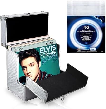 Estuche para discos de vinilo de 30 cm, con solapa abatible en la...