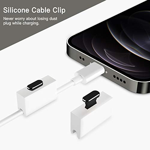 Titacute 2 Pack Anti Dust Plugs For Iphone 14 Pro Max 13 11 12 Mini Dust Cover 8 Pin Dust Plug + Mini Storage Box Iphone Charging Port Plugs For Iphone Xs Xr X 8 7 Plus Se Airpods Ipad Mini Air Black #TOP1