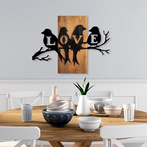 Habiller un grand mur blanc avec l'accessoire mural bois Wallity 75cm - 3