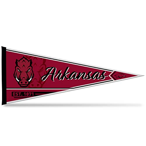Rico Industries NCAA Arkansas Razorbacks Classic 12" x 30" Felt Wall Décor Pennant - Great for Home/Bed Room/Man Cave Décor