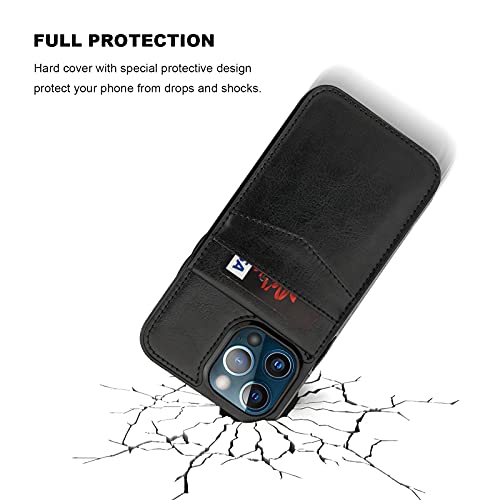 Kihuwey Compatible With Iphone 13 Pro Max Case Wallet With Credit Card Holder, Premium Leather Magnetic Clasp Kickstand Heavy Duty Protective Cover For Iphone 13 Pro Max 6.7 Inch(Black) #TOP5