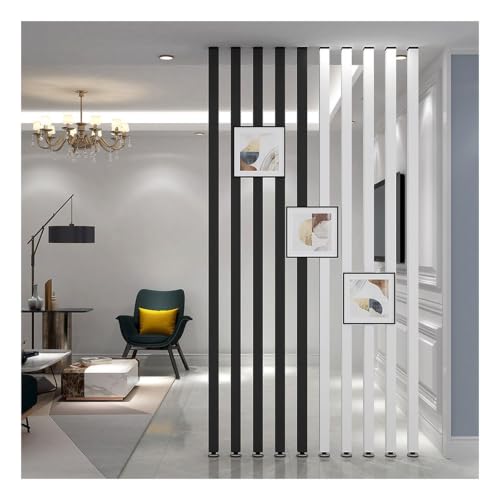 Columna divisoria de Entrada de pie,Mampara Poste Separador Sala de Estar Sencillo Moderno Entrada Restaurante Oficina Columna Hueca DEC,Flexible, Ajustable(4-pcs,130cm/51.1in/4.26ft)