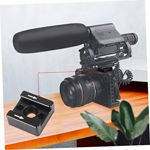Adaptadores de zapata de flash triples con orificio de 1/4 para montaje de monitor estable 3