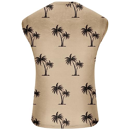 Zeiyignr Palm Tree Tank Tops for Men Cool Breathable Sleeveless Shirts Summer Tops Workout Muscle T-Shirt Gym Fitness Tanks4
