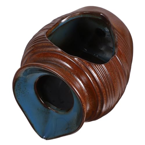 ERINGOGO Indoor Water Fountain Jar Waterfall Ceramic Pot Small Landscape Decoration for Home