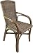 Produktbild Rattanstuhl Koboo Grey grau lackiert, Sitzhöhe 47 cm, Korbstuhl, Rattansessel