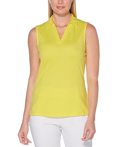 Image of PGA Tour Women's Petite Airflux Sleeveless Polos