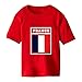 Garçons Filles T-Shirt Drapeau France T-Shirt Graphique à Manches Courtes à col Rond T-Shirts d'été for Enfants Adolescents (Color : Red, Size : 120)