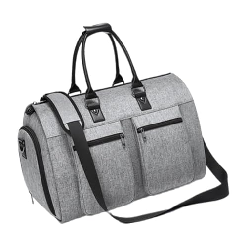 Rolling Garment Bags Duffle Bag for Traveling Personal Item Business Trips Gray