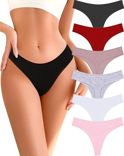 READY TO LOVE Cotton Women’s Thong Underwear Pack