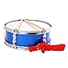 13inch Snare Drum with Carrying Strap Music Drums for Young Musicians Beginner Portable Percussion Instrument- Blue