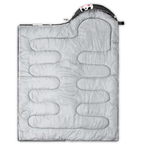Image of QOOMO Camping Sleeping Bags,3 Season Warm & Cool Weather,Lightweight,Waterproof Sleeping Bags for Adults & Kids,Traveling,and Outdoors,Camping Gear Equipment