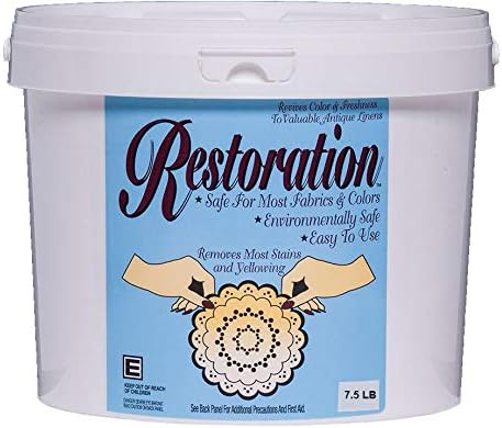 7.5 LB Pail-Restoration Hypoallergenic Powder to Clean Antique & Delicate Linens Safely