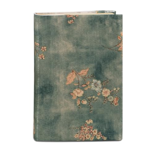 ASTIMESA Book Sleeve Covers for Paperback A5 8.46 x 5.8 Inch Fabric Book Cover Protector Adjustable Book Protector Case Pad for Hardcover Softcover Novels Protection (Spring Flora 8.46 x 5.8)
