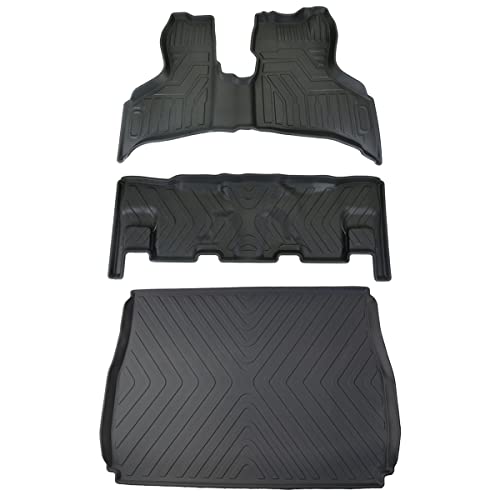 ハイゼットカーゴ/アトレー S700V 1台分 セット 3D ラバーマット 運転席 助手席 セカンドシート リア ラゲッジトレイ フロアマット ハードタイプ 内装パーツ 防水 トレイ