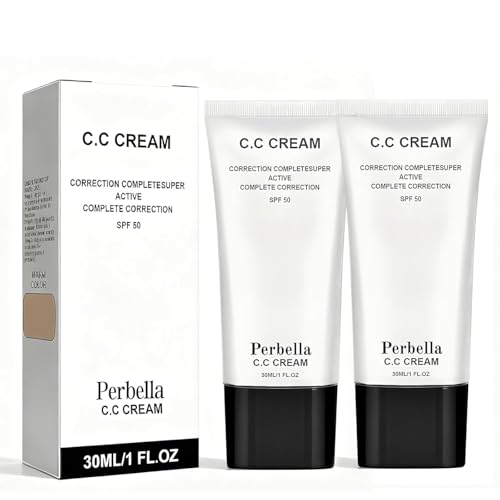 PERBELLA CC Cream For Older Women, Cream Self Adjusting For Mature Skin,Skin Tone Adjusting Cc Cream SPF 43