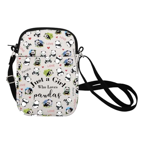 Panda Crossbody Bag - Just a Girl Who Loves Pandas Cell Phone Purse