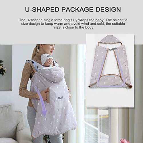 Timpfee Winter zachte babydrager met taillekruk, warm zijvak, U-vorm verwijderbare voering, draagbare opslag… - Image 6