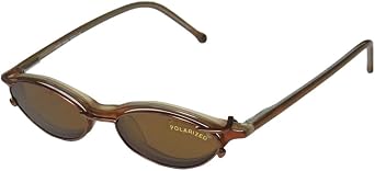 903 Mens/Womens Cat Eye Full-rim With Polarized Clipon Lenses Sunglass Lens Clip-Ons Flexible Hinges Eyeglasses/Eyeglass Frame 45-15-140, Honey/Pearl With Brown Clip-on