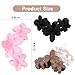 ANBALA Flower Hair Accessories: 4PCS Matte Plumeria Hair Claws, Strong Hold Clips for Women and Girls
