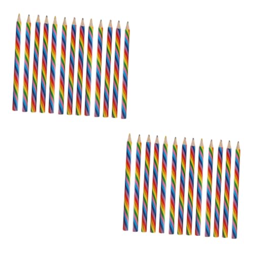 Crayons de couleur arc-en-ciel pour un cadeau de Noël ludique aux enfants